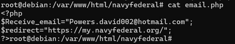 Investigating a Phishing Campaign Targeting Users of the Navy Federal Credit Union